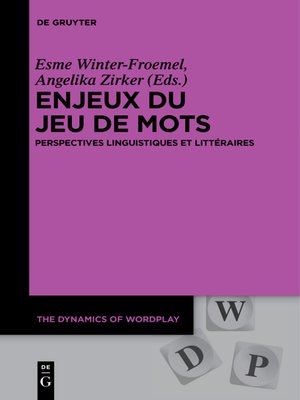 cover image of Enjeux du jeu de mots